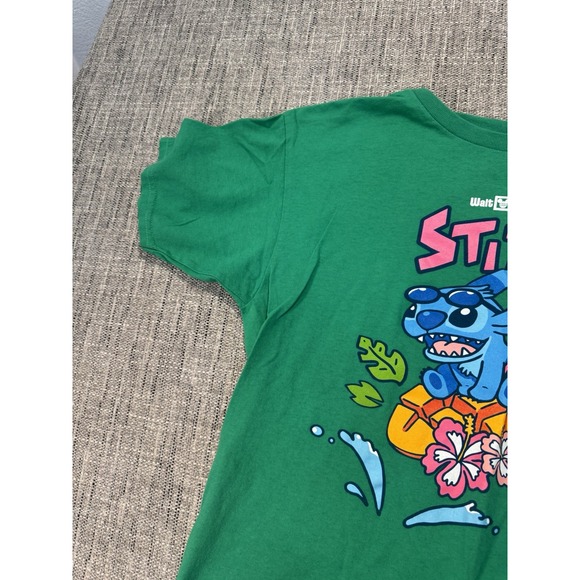 Disney Stitch XL XG White T-shirt‎ Stitch In Hawaii Short Sleeve Women's 19/23 - Picture 4 of 12